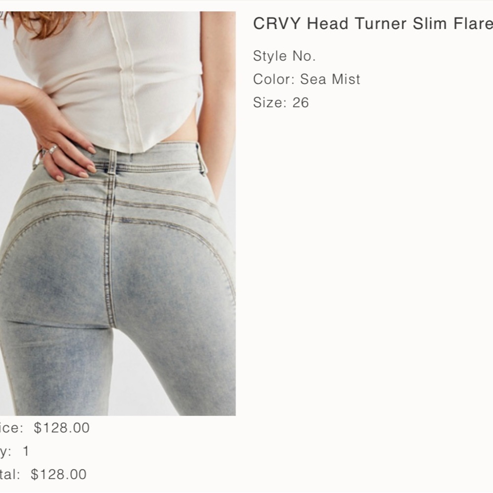 CRVY Head Turner Slim Flare Free People